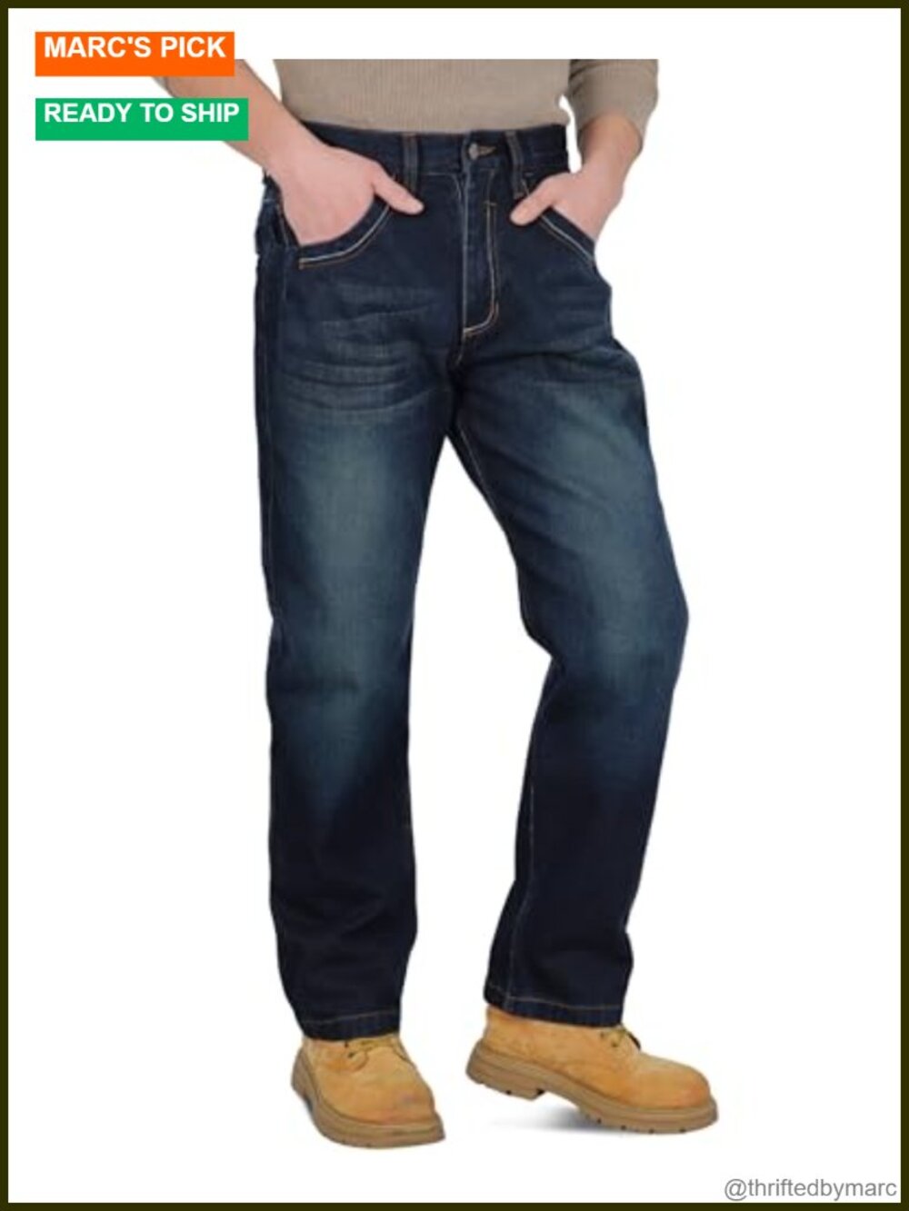 FR Work Jeans - Relaxed Fit Tapered Leg Flame Resistant Cotton